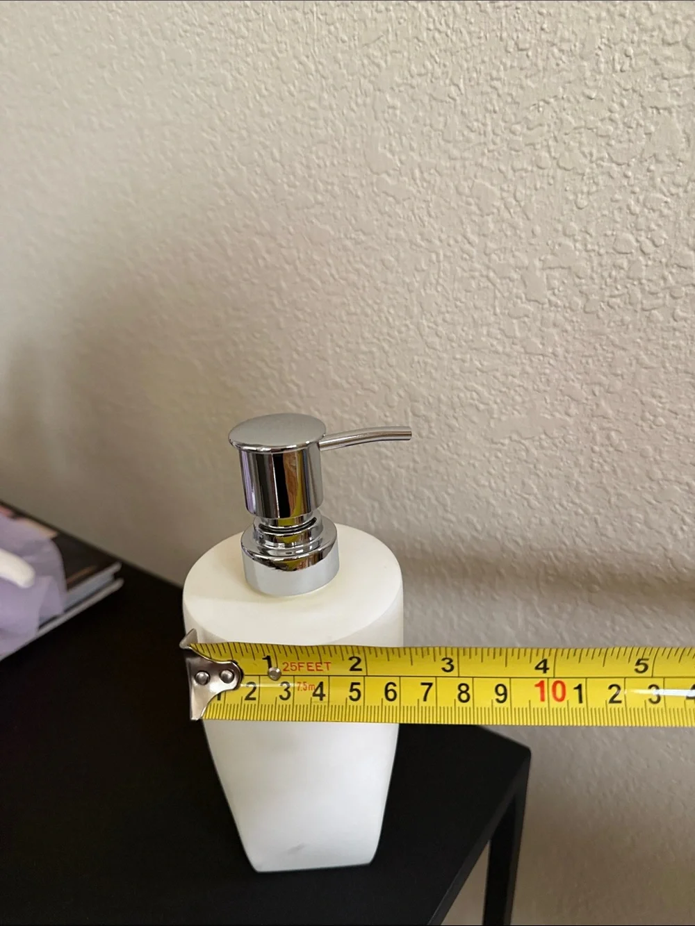 Restoration Hardware White Soap Dispenser with Chrome Pump